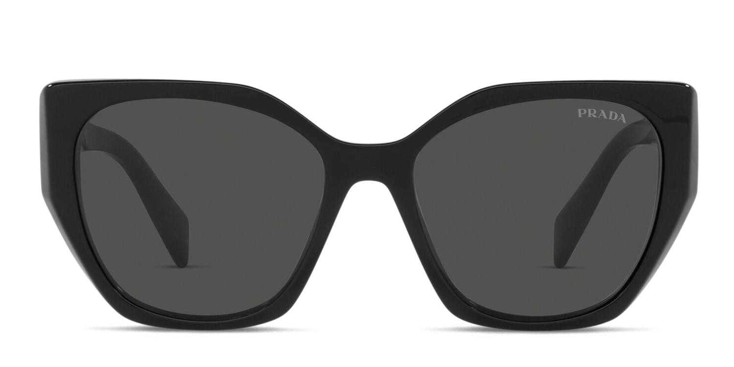 Prada PR 19ZS Shiny Black glasses - Shiny Black - Frontal View