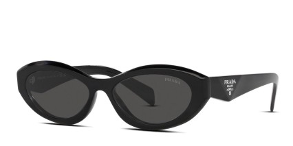 Prada PR26ZS Shiny Black glasses - Shiny Black - Angle View
