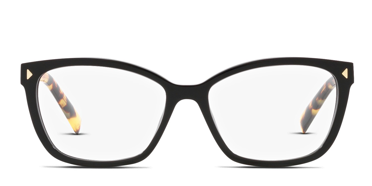 Prada PR15ZV Black glasses - Black - Frontal View