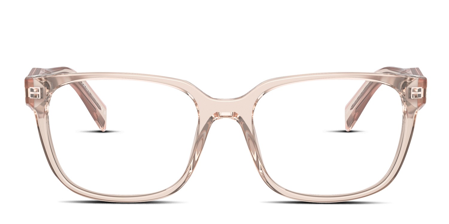 Prada PR17ZV Clear, Pink glasses - Clear / Pink - Frontal View