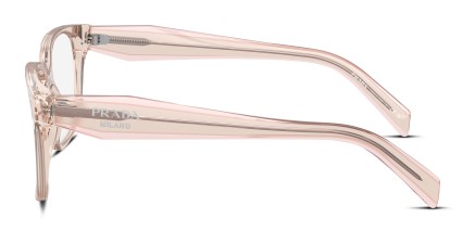 Prada PR17ZV Clear, Pink glasses - Clear / Pink - Side View
