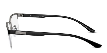 Emporio Armani EA1147 Gunmetal, Black glasses - Gunmetal / Black - Side View