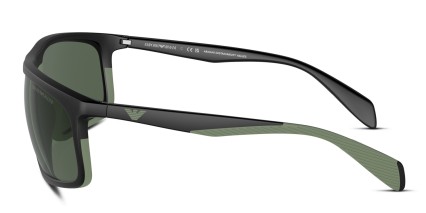 Emporio Armani EA4212U Black, Gray, Green glasses - Black / Gray / Green - Side View