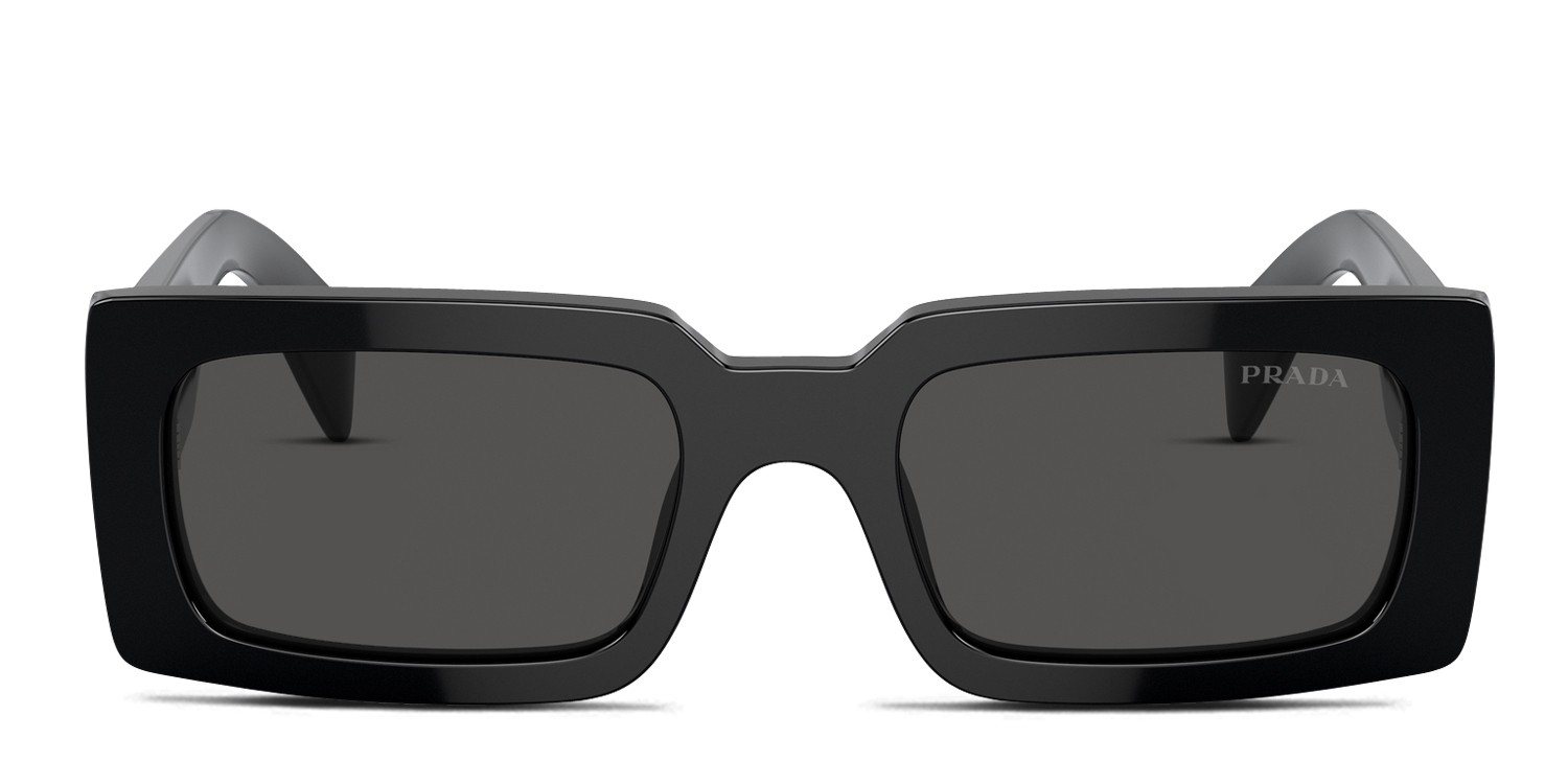 Prada PRA07S Black, Gray glasses - Black / Gray - Frontal View