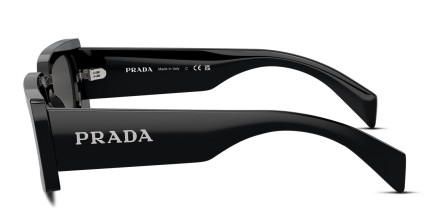 Prada PRA07S Black, Gray glasses - Black / Gray - Side View