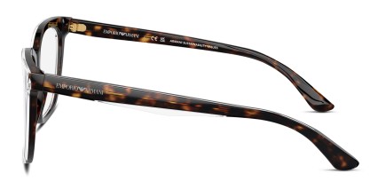Emporio Armani EA3228 Tortoise, Clear glasses - Tortoise / Clear - Side View