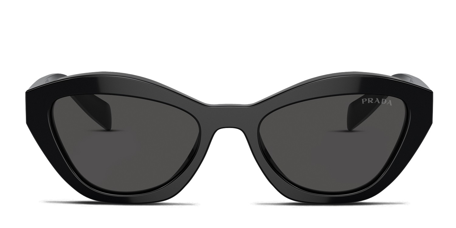 Prada PRA02S Black, Gray glasses - Black / Gray - Frontal View