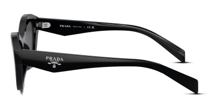 Prada PRA02S Black, Gray glasses - Black / Gray - Side View