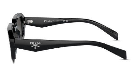 Prada PRA12S Black, Gray glasses - Black / Gray - Side View