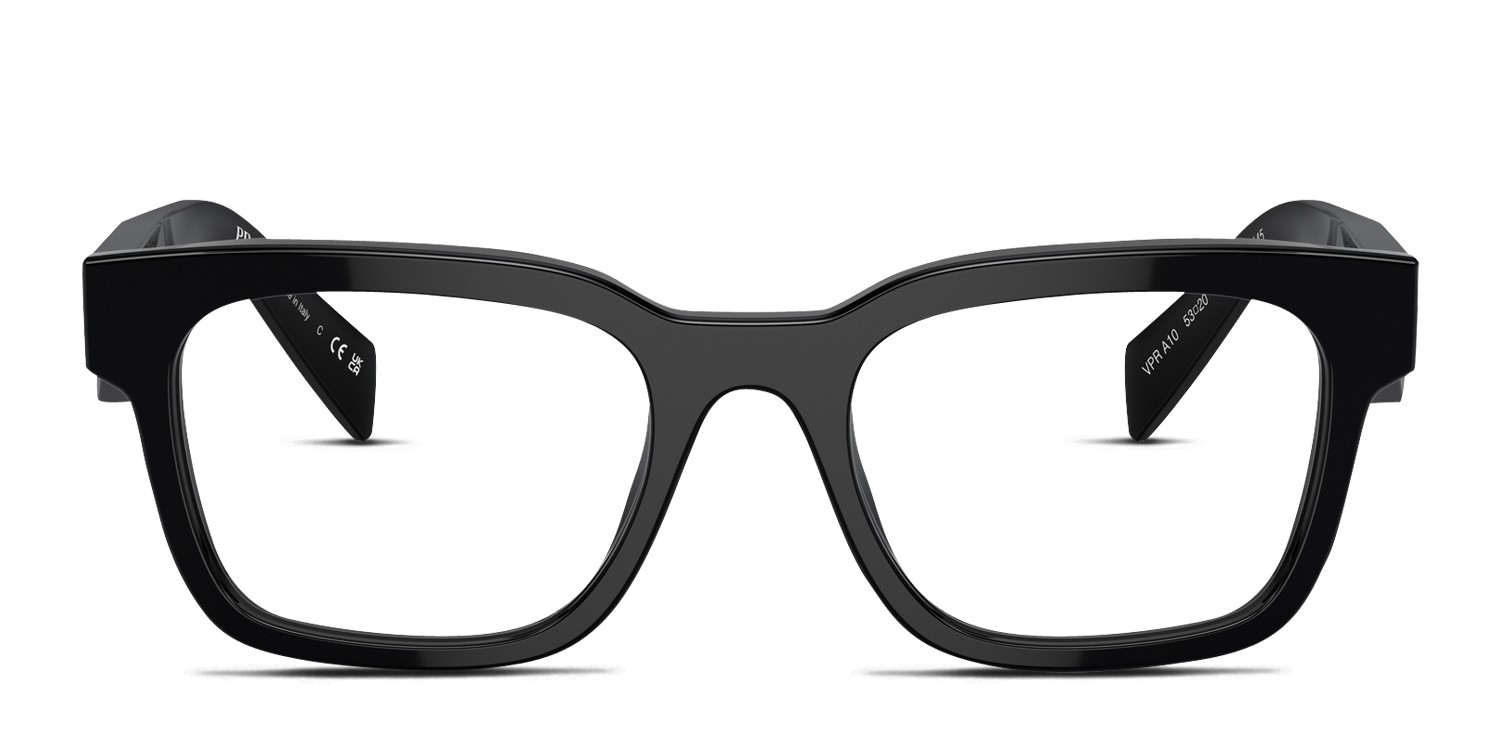 Prada PRA10V Black glasses - Black - Frontal View