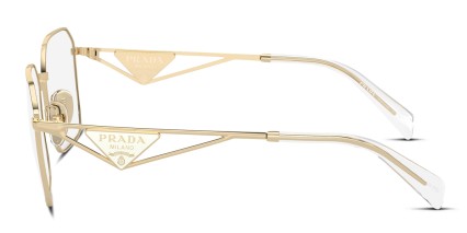 Prada PRA51V Gold glasses - Gold - Side View