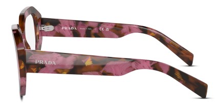 Prada PRA07V Tortoise, Red glasses - Tortoise / Red - Side View