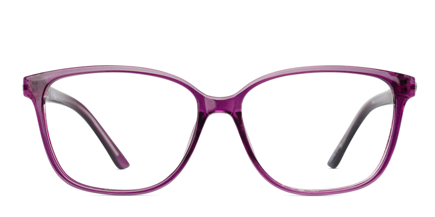 Amelia E. Pam Purple glasses - Purple - Frontal View