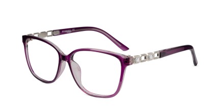 Amelia E. Pam Purple glasses - Purple - Angle View