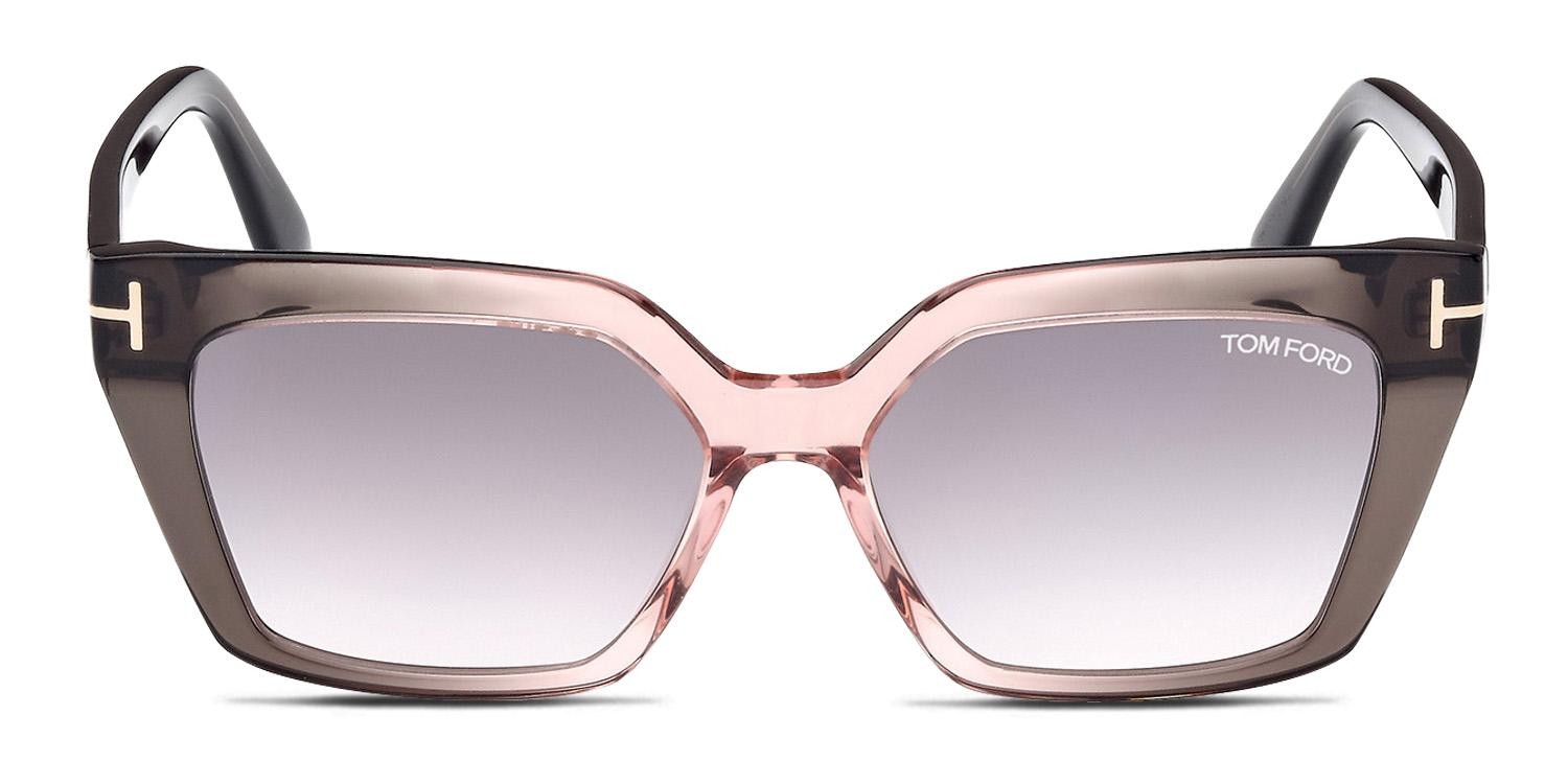 Tom Ford TF1030 Winona Gray, Pink glasses - Gray / Pink - Frontal View