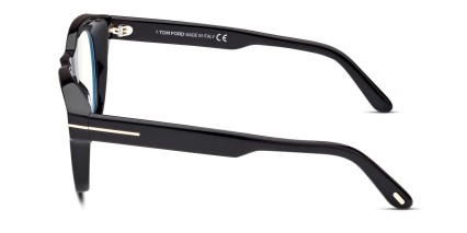 Tom Ford TF5873-B Shiny Black glasses - Shiny Black - Side View