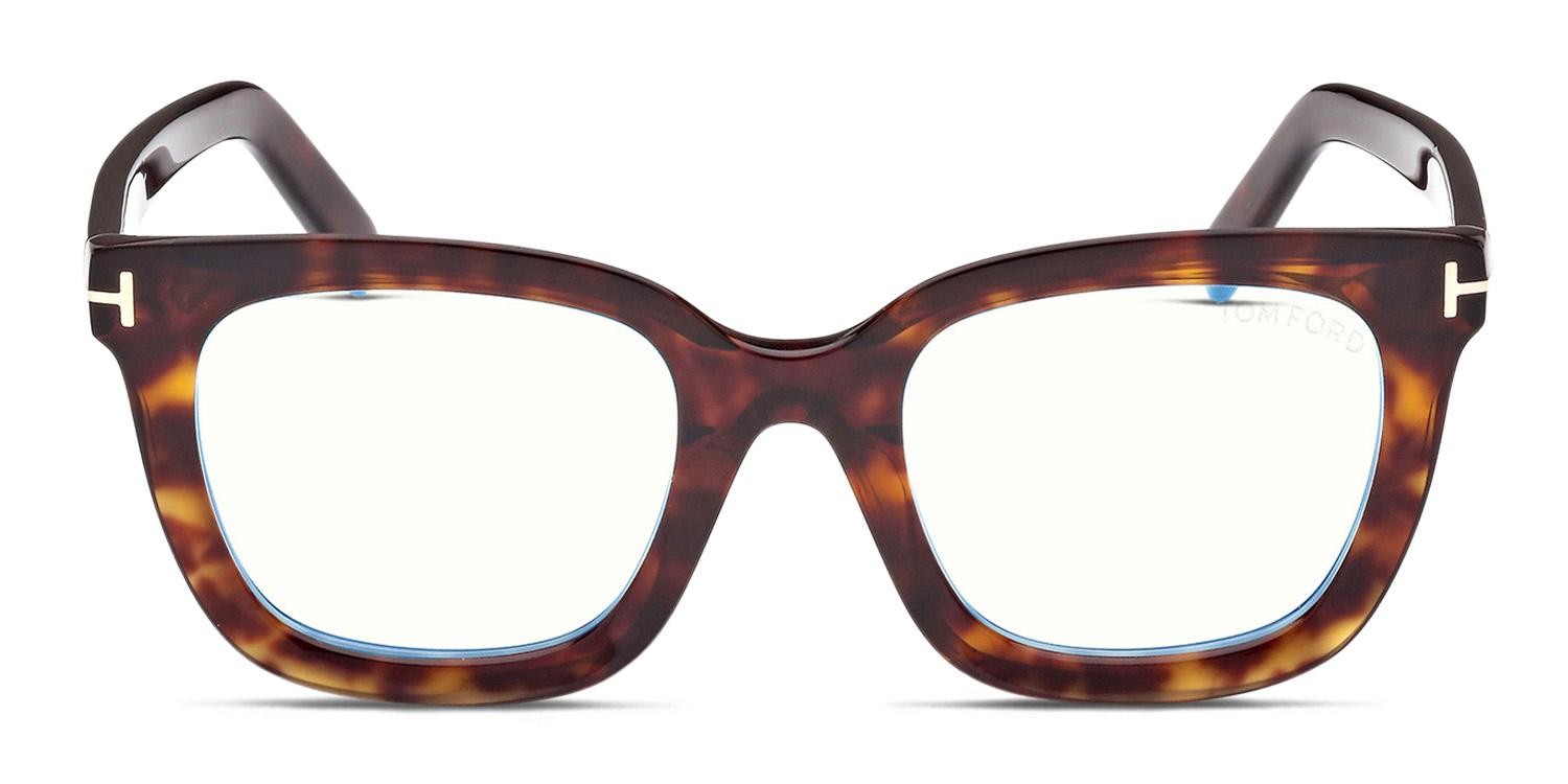Tom Ford TF5880-B Tortoise glasses - Tortoise - Frontal View
