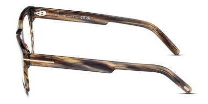 Tom Ford TF5886-B Brown, Blue glasses - Blue / Brown - Side View