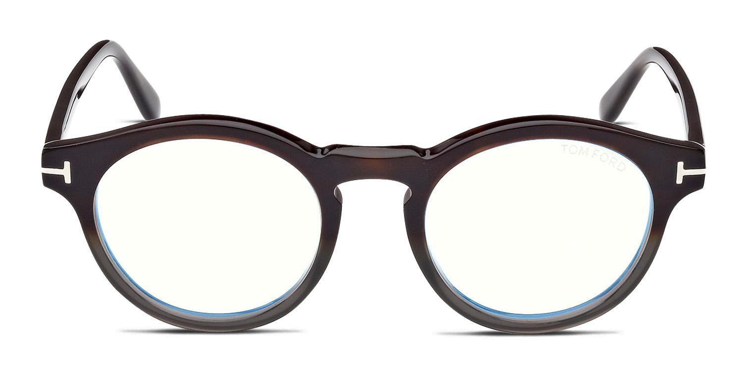 Tom Ford TF5887-B Brown, Gray glasses - Brown / Gray - Frontal View