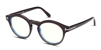 Tom Ford TF5887-B Brown, Gray glasses - Brown / Gray - Angle View