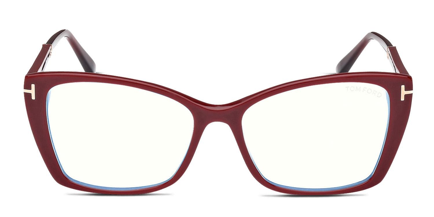 Tom Ford TF5893-B Red glasses - Red - Frontal View