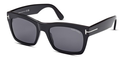 Tom Ford TF1062 Nico-02 Shiny Black glasses - Shiny Black - Angle View
