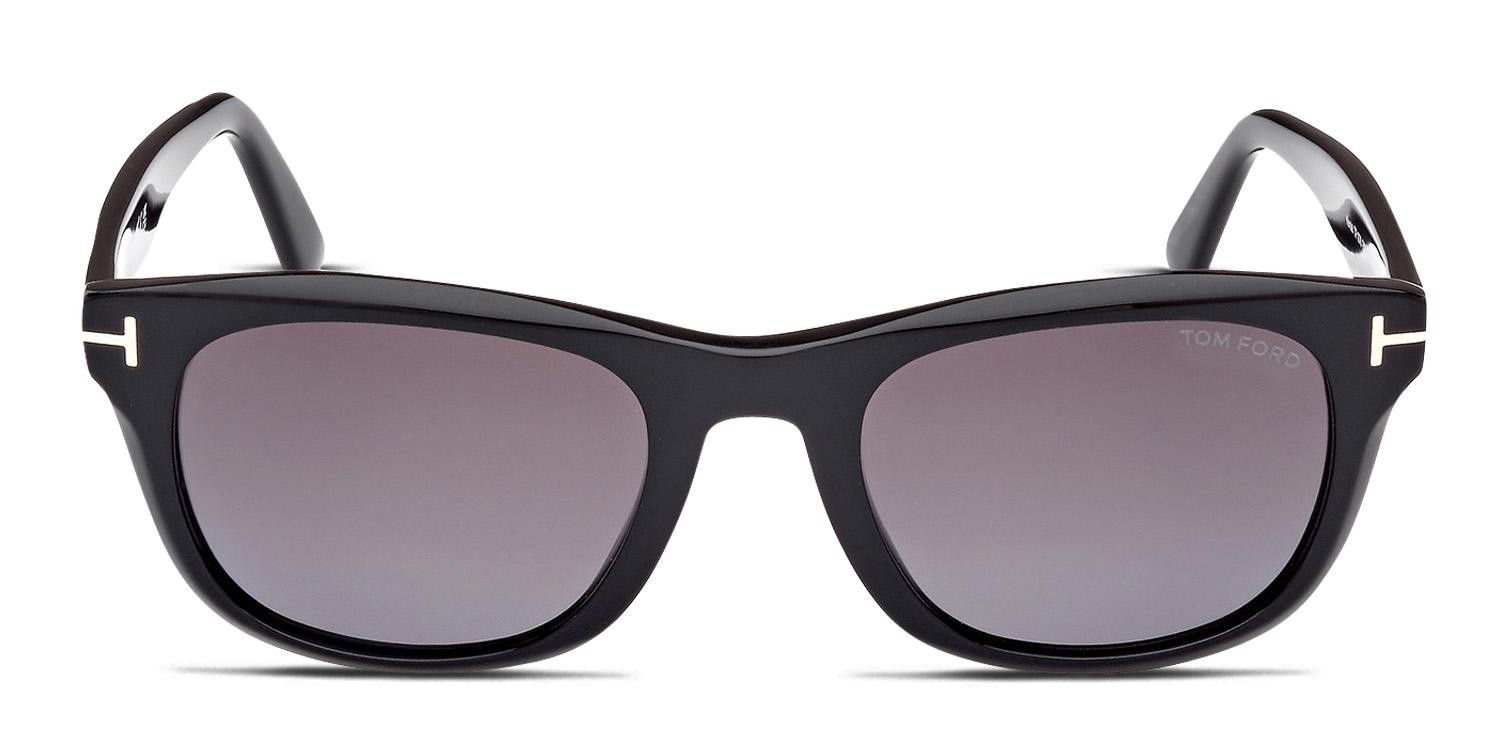 Tom Ford TF1076 Kendel Shiny Black glasses - Shiny Black - Frontal View