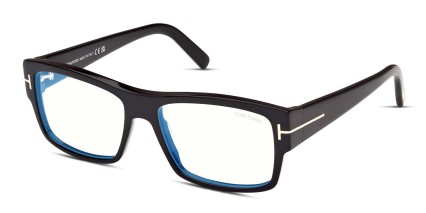 Tom Ford TF5941-B Shiny Black glasses - Shiny Black - Angle View