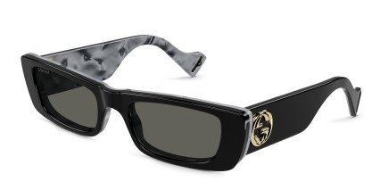 Gucci GG0516S Shiny Black glasses - Shiny Black - Angle View