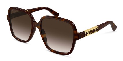 Gucci GG1189S Brown, Tortoise glasses - Brown / Tortoise - Angle View