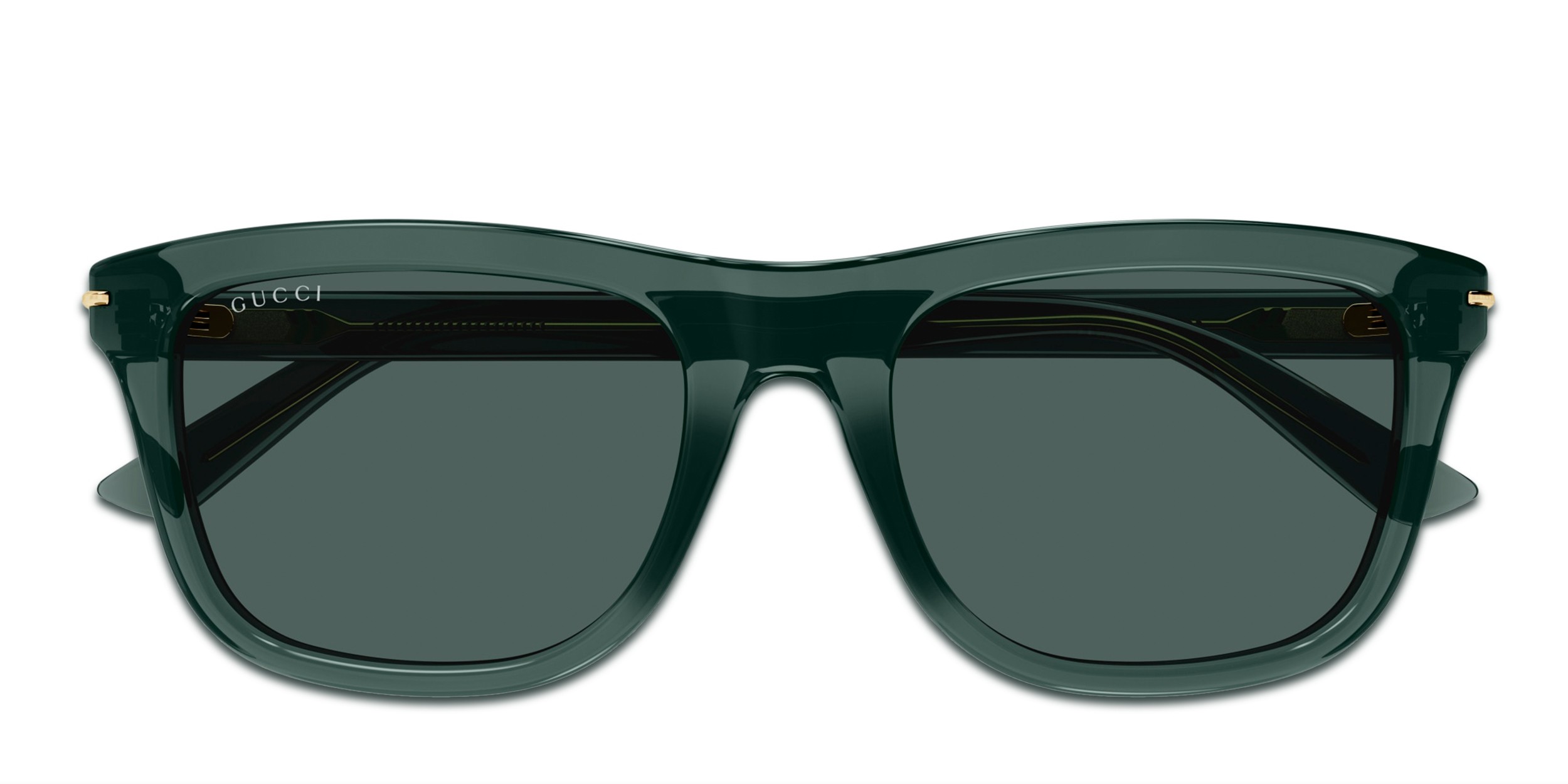 Gucci GG1444S Green, Clear glasses - Green / Clear - Frontal View