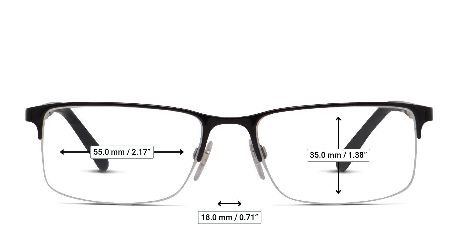 Burberry BE1282 Black glasses - Measurements