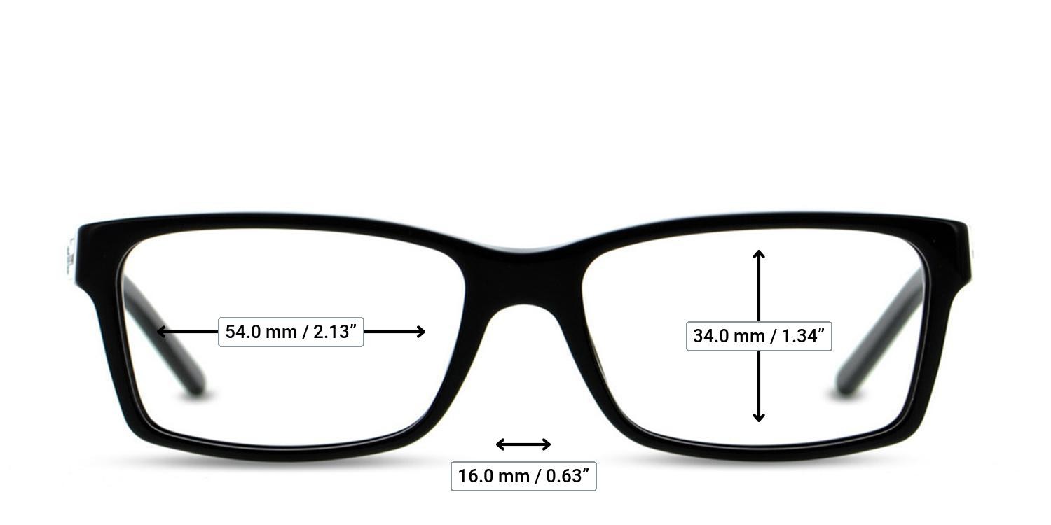 Burberry BE2108 Black glasses - Measurements