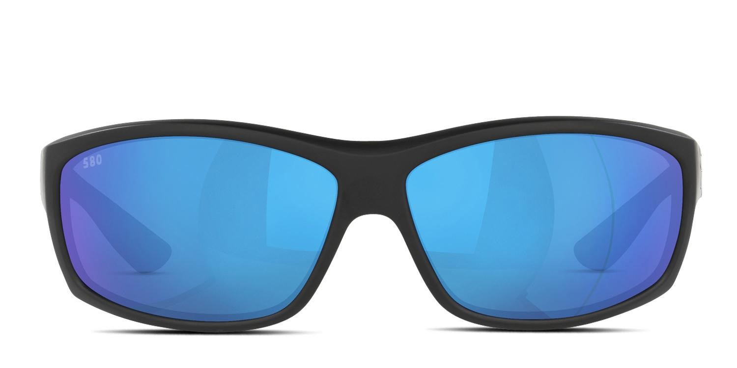 Costa Del Mar 6S9020 Saltbreak Matte Black, Blue glasses - Matte Black / Blue - Frontal View