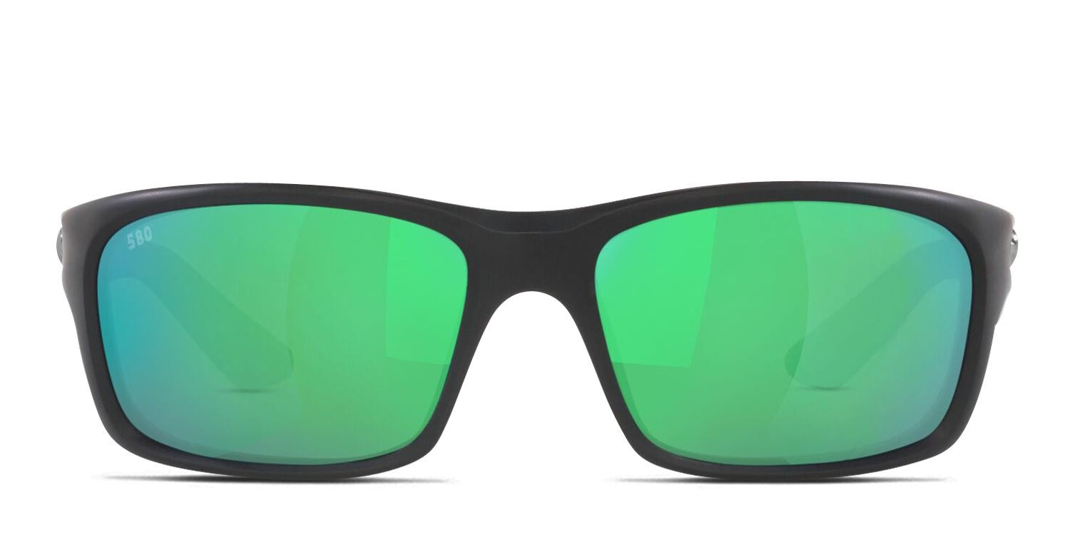 Costa Del Mar 06S9106 Jose Pro Matte Black, Green glasses - Matte Black / Green - Frontal View