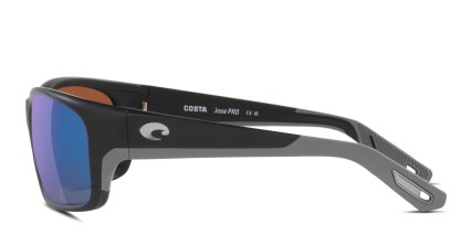 Costa Del Mar 06S9106 Jose Pro Matte Black, Green glasses - Matte Black / Green - Side View